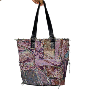 “Purple Chaos” Tote Bag